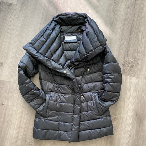 Tahari black down jacket size xs - Picture 1 of 9